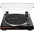 Audio-Technica AT-LP60X 2-Speed Fully Automatic Belt-Drive Stereo Turntable, Black/Brown
