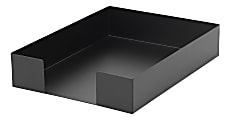 Realspace™ Metal Letter Tray With Antimicrobial Treatment, Letter Size, Black