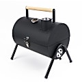 TJ Riley Tabletop Charcoal Grill, 10”H x 10”W x 14”D, Black 1 thumbnail image