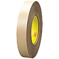 3M™ 9485PC Adhesive Transfer Tape Hand Rolls, 3" Core, 1" x 60 Yd., Clear, Case Of 36