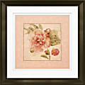 Timeless Frames Marren Espresso-Framed Floral Artwork, 10" x 10", Rose On Acanthus II 