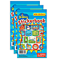 Eureka Sticker Books, Dr. Seuss, 486 Stickers Per Book, Pack Of 3 Books