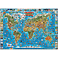 Dino's Children's Map Of The World, 54" x 38"