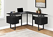 Monarch Specialties Hani 58"W Computer Desk, Black