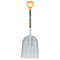 Poly Scoop with Hardwood Handle, 18 in L x 14.37 in W Blade, Square Point, 28 in Hardwood D-Grip handle 1 thumbnail image