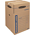 Bankers Box® SmoothMove™ Wardrobe Boxes, 40 1/4" x 24 3/8" x 24 3/8", Kraft, Case Of 3