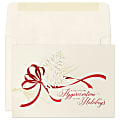 Custom Embellished Holiday Cards And Envelopes, 7-7/8" x 5-5/8", Pine Appreciation, Box Of 25 Cards 1 thumbnail image