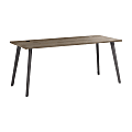 WorkPro Motiva 72"W Modern Office Desk With Metal Legs, Modern Hickory, Installation Included 1 thumbnail image
