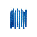 Amscan Glitter Spiral Birthday Candles, 3-1/4", Blue, 24 Candles Per Pack, Set Of 8 Packs 1 thumbnail image