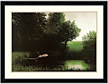 Amanti Art Diving Pig Framed Art Print By Michael Sowa, 26"H x 34"W, Black 1 thumbnail image