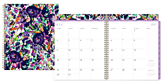 Nicole Miller for Blue Sky™ Academic Weekly/Monthly Planner, 8 1/2" x 11", Garden Bloom, July 2017 to June 2018 1 thumbnail image