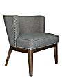 Boss Ava Accent Chair, Medium Gray/Driftwood