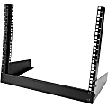 StarTech.com 8U Desktop Rack - 2-Post Open Frame Rack - 19in Open Frame Desktop Rail Rack - 8U