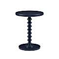 Powell Jarsky Round Spindle Side Table, 22-1/4"H x 17"W x 17"D, Navy 1 thumbnail image