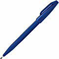 Pentel Fiber-tipped Sign Pens - Bold Pen Point - Blue Water Based Ink - Fiber Tip - 12 / Dozen