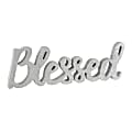 Amscan Religious Blessed Script Signs, 4-1/2" x 13-3/4", Silver, Pack Of 2 Signs 1 thumbnail image