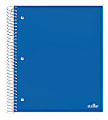 Office Depot® Brand Stellar Poly Notebook, 8" x 10-1/2", 5 Subject, Wide Ruled, 200 Sheets, Blue 1 thumbnail image