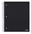 Office Depot® Brand Stellar Poly Notebook, 8" x 10-1/2", 5 Subject, Wide Ruled, 200 Sheets, Black 1 thumbnail image