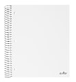 Office Depot® Brand Stellar Poly Notebook, 8" x 10-1/2", 5 Subject, Wide Ruled, 200 Sheets, White