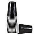 JAM PAPER Plastic Party Cups, 16 oz, Black, 20 Glasses/Pack 1 thumbnail image