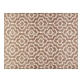 Realspace™ Designer Chair Mat, 36"W x 48"D, Brown/Ivory Trellis 1 thumbnail image