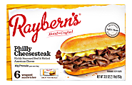 Raybern's New York Deli-Style Philly Cheesesteaks, 33.6 Oz, Box Of 6 Sandwiches 1 thumbnail image