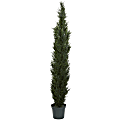 Nearly Natural Cedar Pine 84”H Mini Tree With 3,614 Tips In 12” Pot, 84”H x 26”W x 26”D, 2-Tone Green