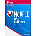 McAfee® Total Protection 2017, 1-Year Subscription, For 10 PC And Apple® Mac® Devices, Download Version