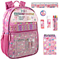 Trailmaker 9-in-1 Backpack With School Supplies, Pink Flower Print 1 thumbnail image