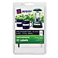 Avery® Heavy-Duty Self-Laminating ID Labels, 747, Handwritable, 3 3/8" x 2/3", Gray/White, Pack Of 24