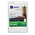 Avery® Heavy-Duty Self-Laminating ID Labels, 748, Handwritable, 3 3/8" x 2/3", Assorted/White, Pack Of 24