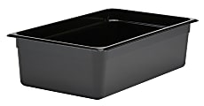 Cambro Camwear GN 1/1 Size 6" Food Pans, 6”H x 12-3/4”W x 20-7/8”D, Black, Set Of 6 Pans 1 thumbnail image