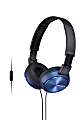 Sony® ZX Series Headband Stereo Headset, Blue, MDRZX310AP/L 1 thumbnail image