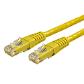 StarTech.com 50ft CAT6 Ethernet Cable - Yellow Molded Gigabit CAT 6 Wire - 100W PoE RJ45 UTP 650MHz - Category 6 Network Patch Cord UL/TIA - 50ft Yellow CAT6 up to 160ft - 650MHz - 100W PoE - 50 foot UL ETL verified Molded UTP RJ45 patch/network cord