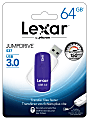 Lexar® JumpDrive® S37 USB 3.0 Flash Drive, 64GB, Purple, LJDS37-64GABNL