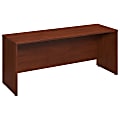 Bush Business Furniture Components Elite Desk/Credenza/Return, 72"W x 24"D, Hansen Cherry, Premium Installation