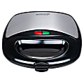 Brentwood Sandwich Maker, 3-1/2"H x 9"W x 9"D, Black/Stainless Steel