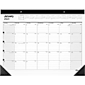 Office Depot® Brand Monthly Desk Pad Calendar, 21-3/4" x 17", White, January To December 2023, SP24D00