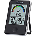 Taylor 1732 Indoor Digital Comfort Level Station with Hydrometer - Humidity Indicator - For Indoor - Black