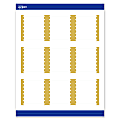 Avery® Print-To-The-Edge Cards With Sure Feed®, S00-DK6-PRMWC10, 2-1/2" x 2-1/2", Matte White, Preprinted Gold Dots Edge Design, Pack Of 90 1 thumbnail image