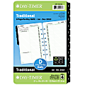 Day-Timer® Classic Diary Refill, 5 1/2" x 8 1/2", 90% Recycled, January to December 2018 (920101801)