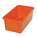 Romanoff Stowaway® Tray Without Lid, Medium Size, Orange, Pack Of 5