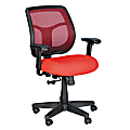 Raynor® Eurotech Apollo Mesh/Fabric Synchro Tilt Task Chair, Red/Black