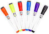U Brands Low Odor Magnetic Dry-Erase Markers, Chisel Tip, Assorted Colors, Pack Of 6 Markers 1 thumbnail image