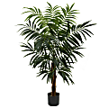 Nearly Natural Bulb Areca 54”H Plastic Tree With Pot, 54”H x 43”W x 38”D, Green