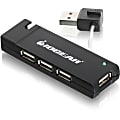 IOGEAR 4-Port USB 2.0 Hub, 0.17’, Black 1 thumbnail image