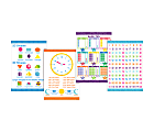 Barker Creek Early Learning Math Posters, 13 3/8" x 19", Multicolor, Pre-K to 2nd Grade, Set Of 4 Posters