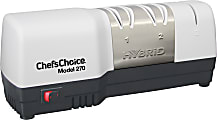 Edgecraft Chef's Choice Hybrid Diamond Hone Knife Sharpener, Silver