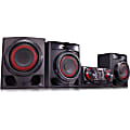 LG CJ45 Mini Hi-Fi System - 720 W RMS - Black - CD Player - 1 Disc(s) - FM, AM - CD-RW - 1440 W PMPO - 2.1 Speaker(s) - CD-DA, MP3, WMA - Bluetooth - USB - Remote Control 1 thumbnail image