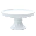 Martha Stewart Patterson Cake Stand, 10", White 1 thumbnail image
